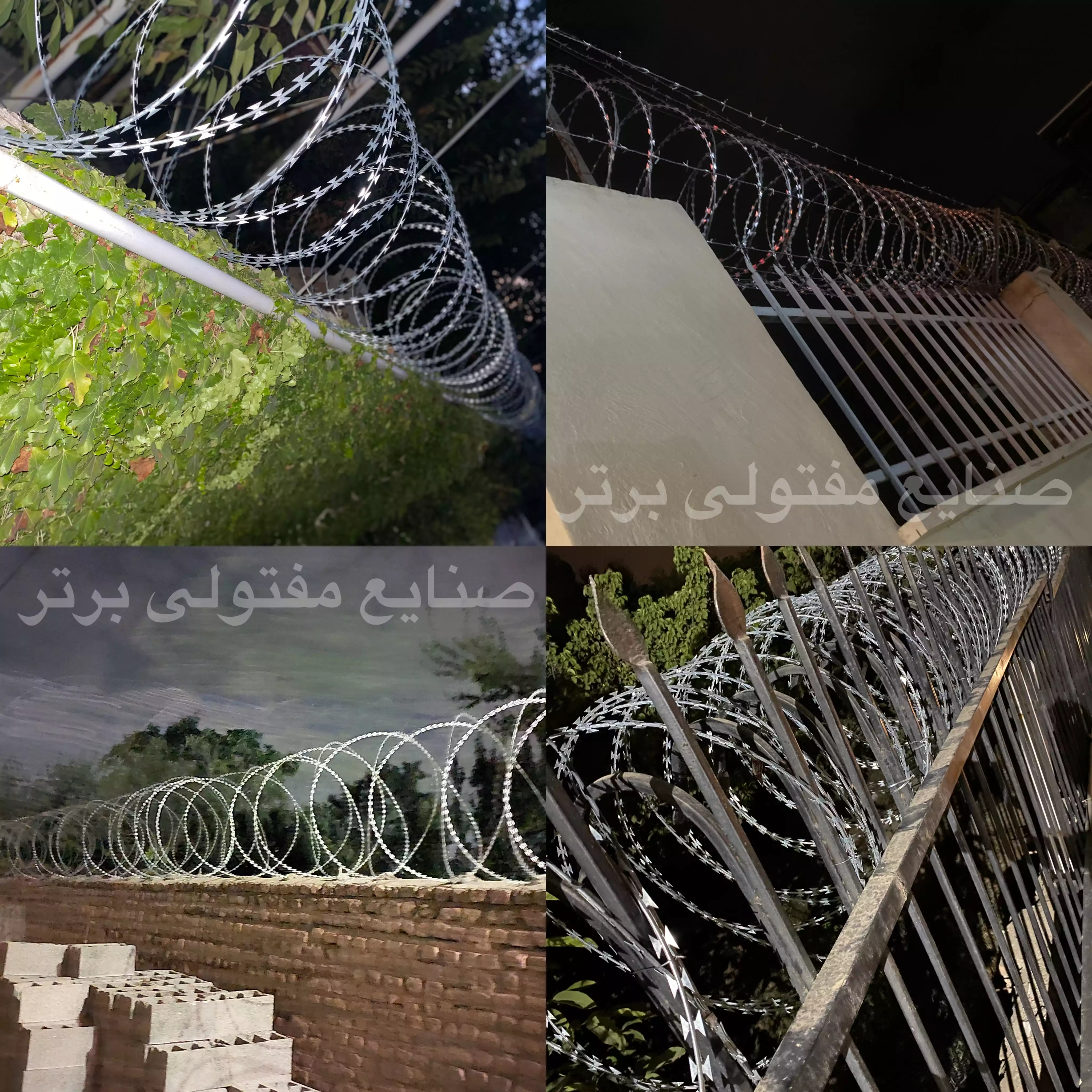 نمونه نصب سیمخاردار 